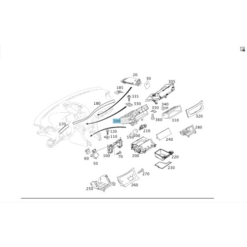 Mercedes-Benz A2116800552 Ящик CD ченджера или вещевого отделения E-class W211 E-class S211