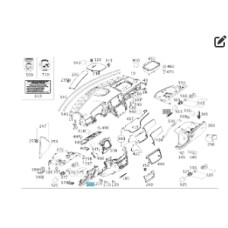 A1666801687 Нижняя часть панели приборов в ногах водителя ML/GLE W166 GLE Coupe C292 GL/GLS X166