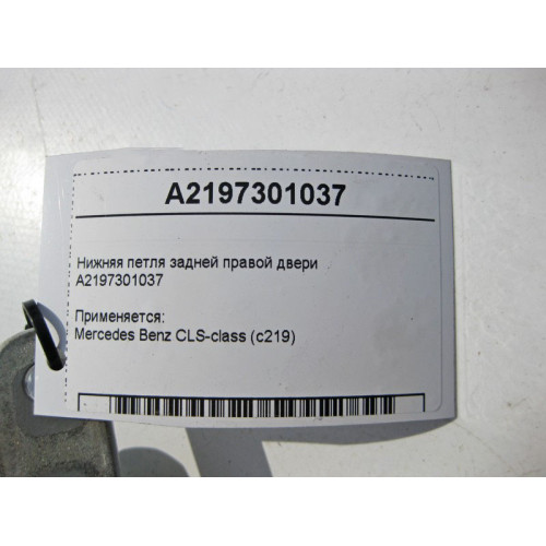 Mercedes-Benz A2197301037 Нижняя петля задней правой двери CLS C219