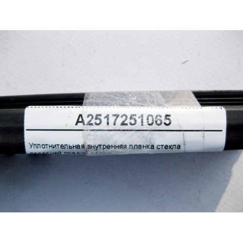 Mercedes-Benz A2517251065 Уплотнительная внутренняя планка стекла передней правой двери R-Class W251