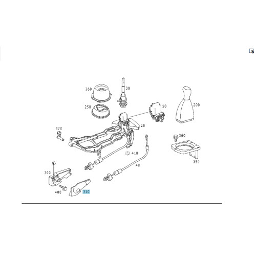 Mercedes-Benz A2032670022 Крышка механизма крепления троса МКПП SLK R170
