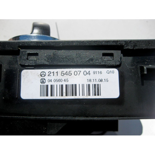 Mercedes-Benz A2115450704 9116 Переключатель света фар черный матовый E-Class W211