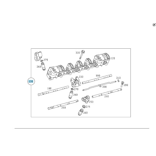 Mercedes-Benz A1370500902 A1370500702 Постель распредвала правой ГБЦ двигателя M277 M279 M275 M285 M137