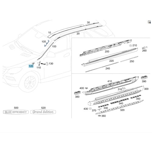 Mercedes-Benz A1666920011 Крепежная пластина ML GLE W166 C292 GL GLS X166 ML/GLE W166 GL/GLS X166 GLE Coupe C292