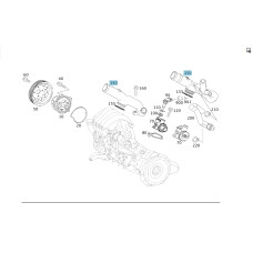 A2662000152 Engine Coolant Pipe M266 R4 A-class C169 A-class W169 B-class W245 M266