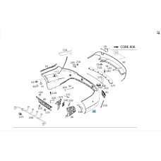 A1178800340 Rear bumper assembly CLA Shooting Brake X117 CLA C117