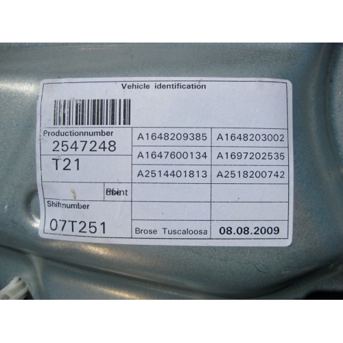 Mercedes-Benz A1647201579 Стеклоподъемник передней левой двери ML W164 GL X164