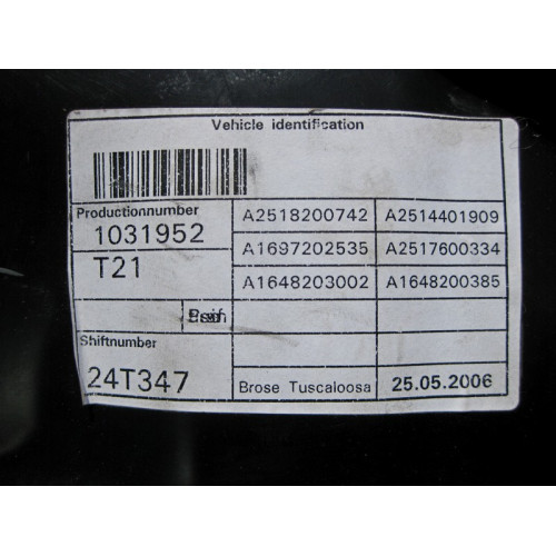 Mercedes-Benz A2517201579 Стеклоподъемник передней левой двери R-Class W251