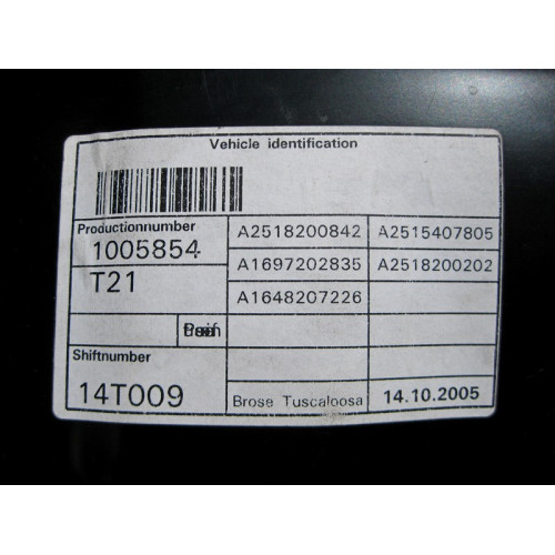Mercedes-Benz A2517201679 Стеклоподъемник передней правой двери R-Class W251