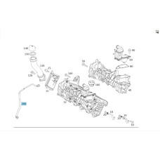 A2660180312 Ventilation tube between the cylinder head cover and the intake manifold of the M266 R4 2.0 A-class C169 A-class W169 B-class W245 engine