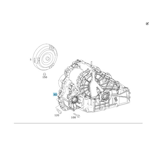 Mercedes-Benz A1693702900 Continuously variable automatic transmission 722.801 without electrical board A-class W169 B-class W245 A-class C169 automatic transmission 722.8