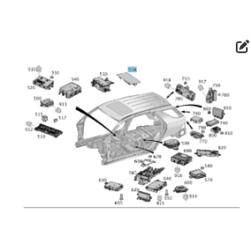 Mercedes-Benz A1665400282 Крышка блока предохранителей ML/GLE W166 GLE Coupe C292