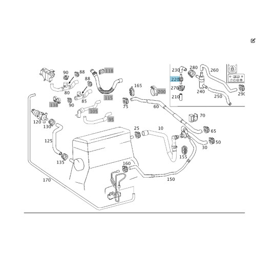 Mercedes-Benz A0002035664 Recirculation pump valve C-class W203 CL C215 ...