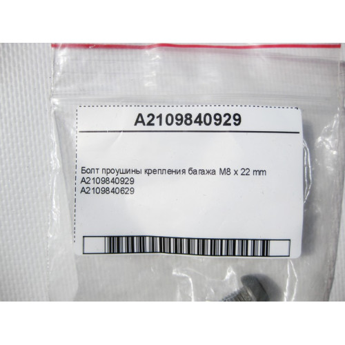 Mercedes-Benz A2109840929 Болт с головкой торкс T40 проушины крепления багажа M8 x 22 mm