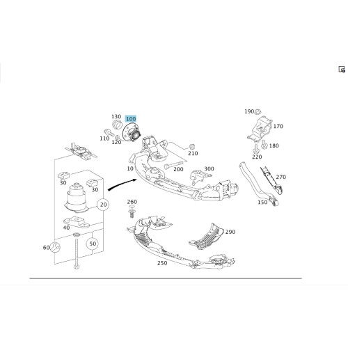 Mercedes-Benz A1699810027 Ступица задняя A-class C169 A-class W169 B-class W245