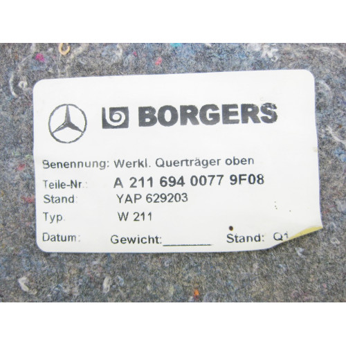Mercedes-Benz A2116940077 9F08 Обшивка под задней полкой E-Class W211