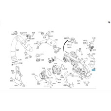 A2661410240 Intake Manifold Bracket for Engine M266 R4 2.0 A-Class C169 A-Class W169 B-Class W245 M266