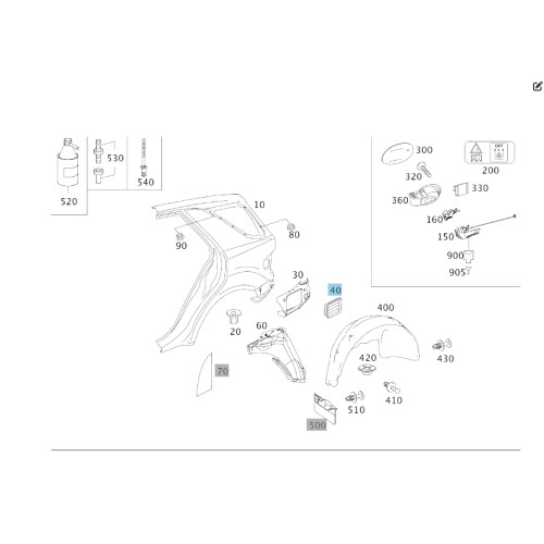 Mercedes-Benz A1648300342 Вентиляционная заслонка - клапан ML W164 R-class short W251 GL X164 R-class long V251