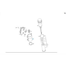 A1121840102 Корпус масляного фильтра двигателя M112 V6  M113 V8 CLS C219 E-class S211 E-class W211 ML W164 R-class short W251 R-class long V251