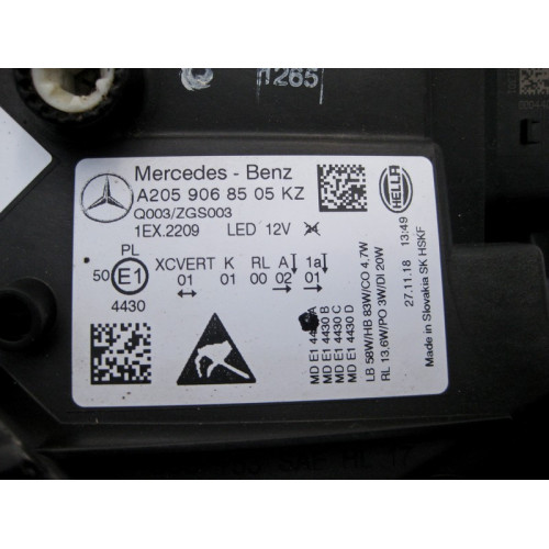 Mercedes-Benz A2059066404 Левая фара светодиодная динамическая C-Class W205 рестайл