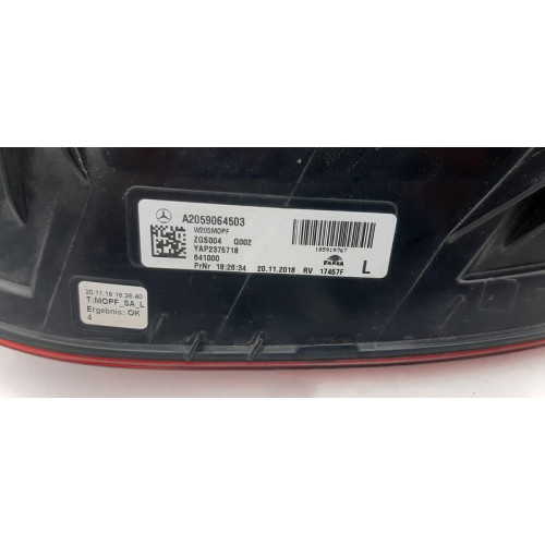 Mercedes-Benz A2059064503 Фонарь задний левый C-Class W205 рестайл