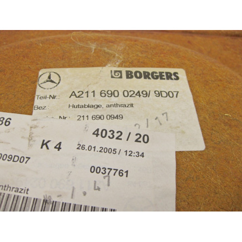 Mercedes-Benz A2116900249 9D07 Задняя полка антрацит E-Class W211