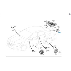 A2048205802 Динамік у задній полиці HARMAN E-class W212 C-Class W204 E-Class Coupe C207 CLS C218 CLA C117 C-Class Coupe C204