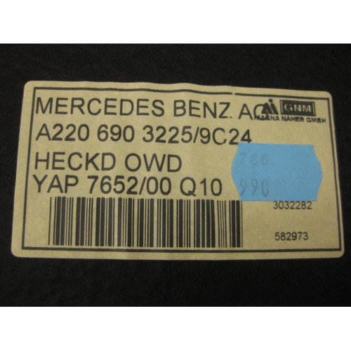 Mercedes-Benz A2206903225 9C24 Обшивка крышки багажника антрацит S-Class W220