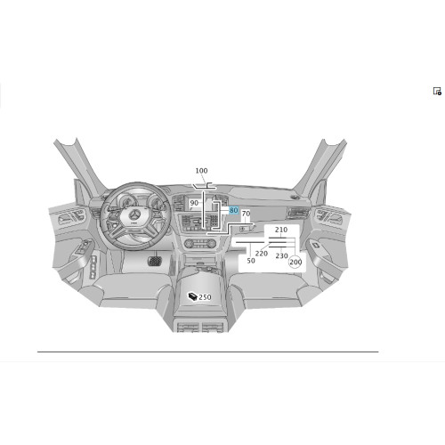 Mercedes-Benz A1665405601 Провод центрального дисплея ML/GLE W166 GL/GLS X166 GLE Coupe C292