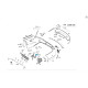 A1768850026 Mounting plate for radar sensor in rear bumper CLA Shooting Brake X117 CLA C117 A-class W176