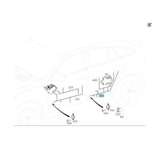 Mercedes-Benz A2925407300 Проводка задней двери GLE Coupe C292