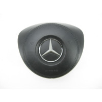 A0008609700 9E38 Airbag steering wheel cushion in black leather GL/GLS X166
