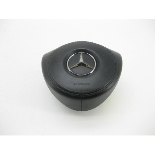 Mercedes-Benz A0008609700 9E38 Airbag steering wheel cushion in black leather GL/GLS X166