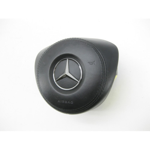 Mercedes-Benz A0008609700 9E38 Airbag steering wheel cushion in black leather GL/GLS X166