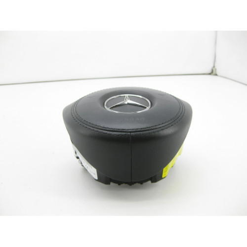 Mercedes-Benz A0008609700 9E38 Airbag steering wheel cushion in black leather GL/GLS X166