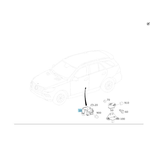 Mercedes-Benz A0065422618 Датчик ускорения ML/GLE W166 GLE Coupe C292 GL/GLS X166