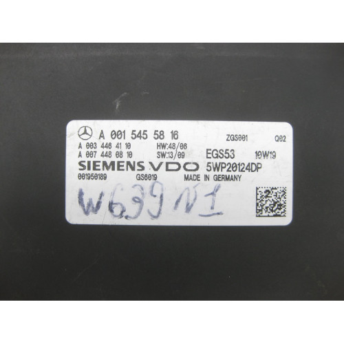 Mercedes-Benz A0015455816 Блок управления 5 ступенчатой АКП EGS53 V-class W639