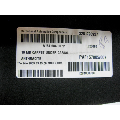 Mercedes-Benz A1646840011 Обшивка поддона багажника ML W164