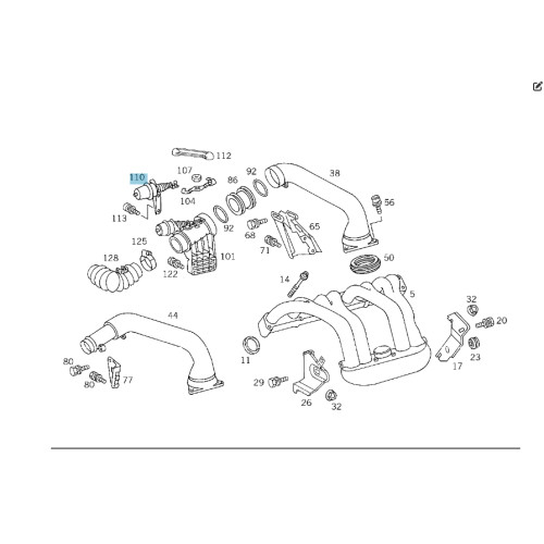 Mercedes-Benz A6040900466 Вакуумный клапан OM604 OM605
