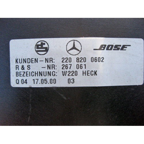 Mercedes-Benz A2208200602 Аудио динамик на задней полке BOSE S-Class W220