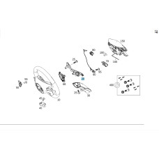 A0994641913 9107 Декоративная накладка рулевого колеса E-class W212 C-Class W204 E-Class Coupe C207 CLS C218 CLA C117 GLA  X156 A-class W176