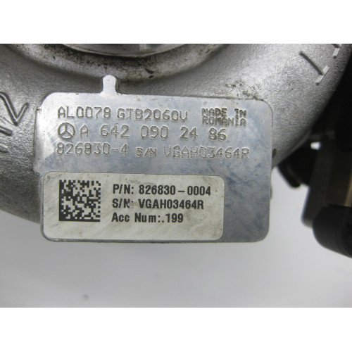 Mercedes-Benz A6420902386 Turbocharger - turbine for engine OM642 V6 3.0 cdi S-Class W222 E-Class W212 W213 C207 C238 GLC X253 CLS C218