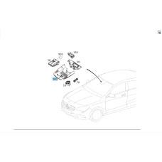 A1768210236 9051 Накладка на лобовом стекле под датчик дождя и солнца CLA C117 GLA  X156 A-class W176