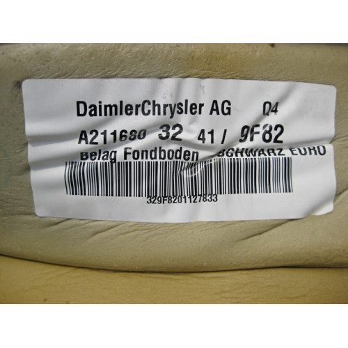 Mercedes-Benz A2116803241 9F82 Ковёр салона задний чёрный E-Class W211