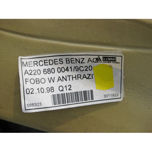 Mercedes-Benz A2206800041 9C20 Ковёр салона задний цвет "Антрацит" S-Class W220
