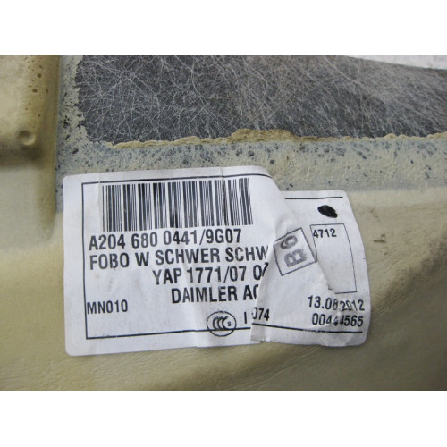 Mercedes-Benz A2046800441 9G07 Ковёр салона задний чёрный C-Class W204
