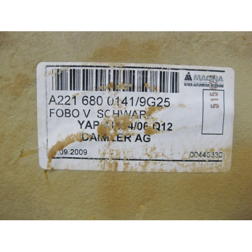 Mercedes-Benz A2216800141 9G25 Ковёр салона задний чёрный S-Class W221 long