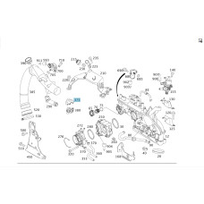 A2660180025 Upper Pipe Holder for M266 R4 2.0 A-Class C169 A-Class W169 B-Class W245 M266 Engine