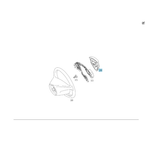 Mercedes-Benz A1698600102 9116 Подушка безопасности в руль A-class W169 A-class C169