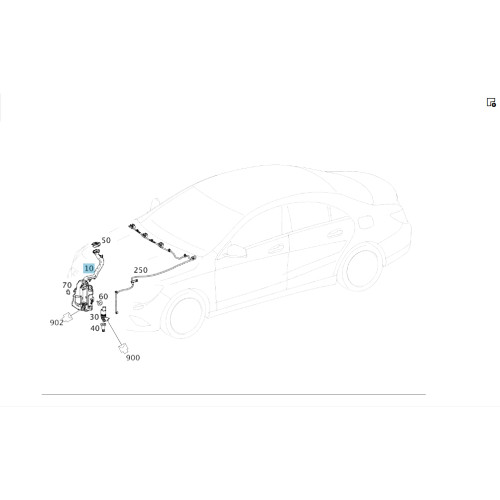 Mercedes-Benz A1568690020 Бачок омывателя лобового стекла CLA C117 GLA X156